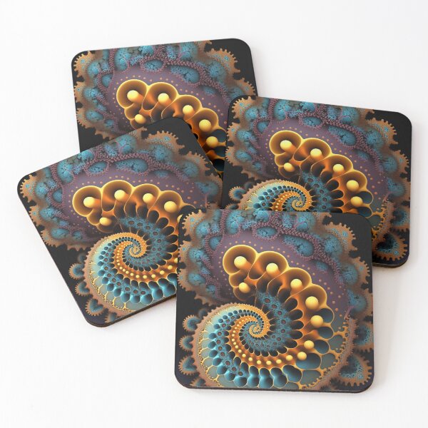 Item preview, Fractal Nautilus Shell Art designed and sold by ChaosEmporium.