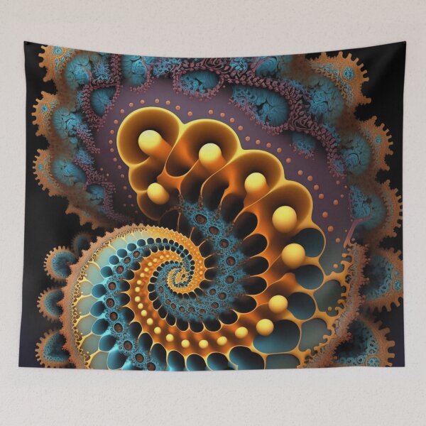 Item preview, Fractal Nautilus Shell Art designed and sold by ChaosEmporium.