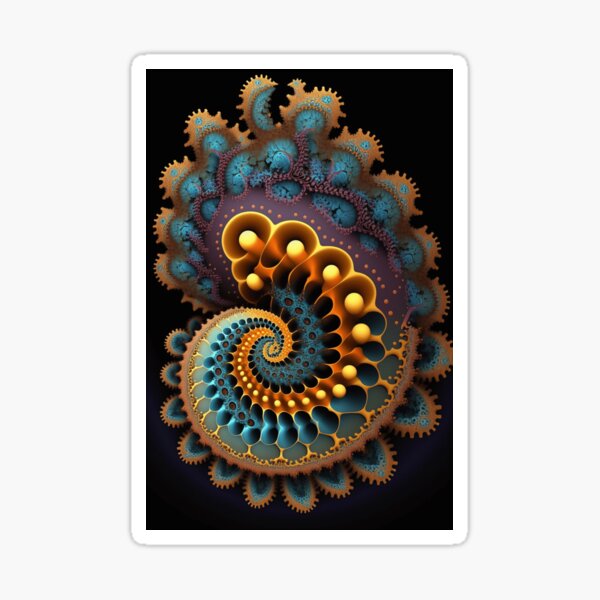 Item preview, Fractal Nautilus Shell Art designed and sold by ChaosEmporium.