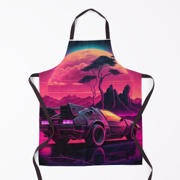 Item preview, Glowing Retro Futuristic DeLorean Synthwave designed and sold by yaekus.