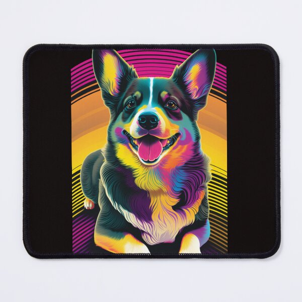 Item preview, Retro Welsch Corgi Painting designed and sold by AILaboratory21.