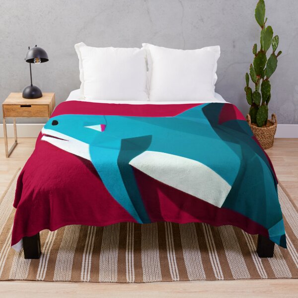 Item preview, Cartoon Shark Friend in Red designed and sold by fergyfilms.