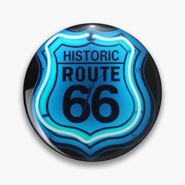 Item preview, Historic Route 66 Blue Neon Sign  designed and sold by ChristinasMess.