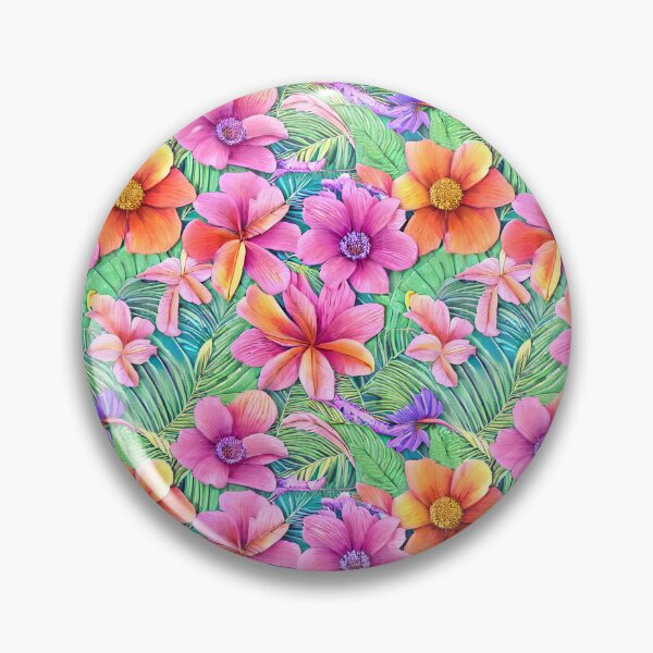 Item preview, Vibrant Tropical Flowers and Leaves designed and sold by BleuSky.