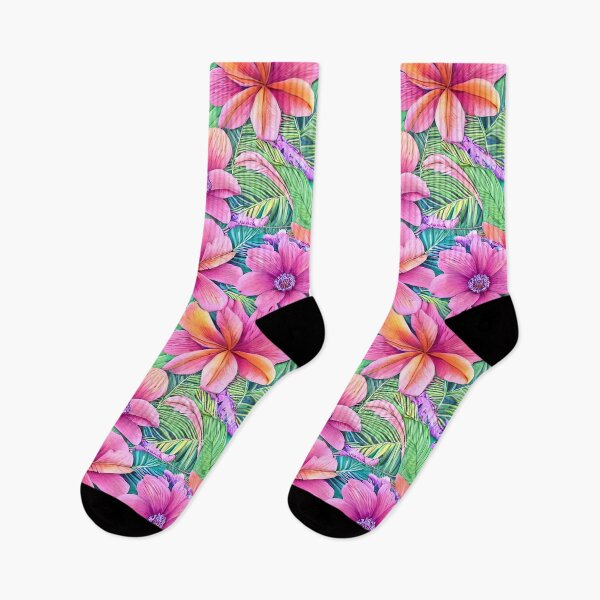 Item preview, Vibrant Tropical Flowers and Leaves designed and sold by BleuSky.