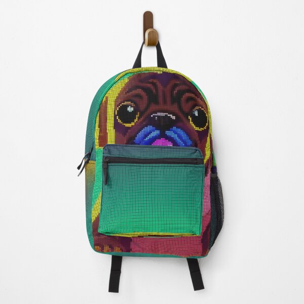 Item preview, Neon Colorful Abstract Pug 8-bit Pixel Art designed and sold by PixelDripped.