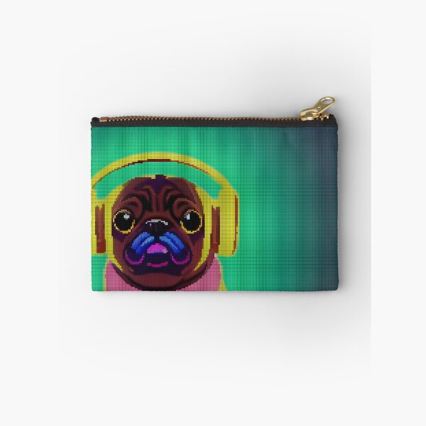 Item preview, Neon Colorful Abstract Pug 8-bit Pixel Art designed and sold by PixelDripped.