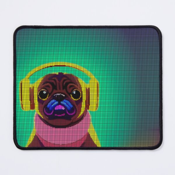 Item preview, Neon Colorful Abstract Pug 8-bit Pixel Art designed and sold by PixelDripped.