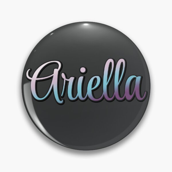 Item preview, Pretty Script Ariella Name in Cool Colors designed and sold by AloraDawnEve.