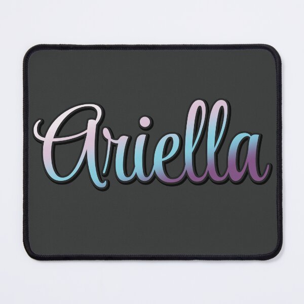 Item preview, Pretty Script Ariella Name in Cool Colors designed and sold by AloraDawnEve.