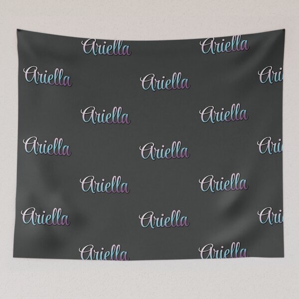 Item preview, Pretty Script Ariella Name in Cool Colors designed and sold by AloraDawnEve.