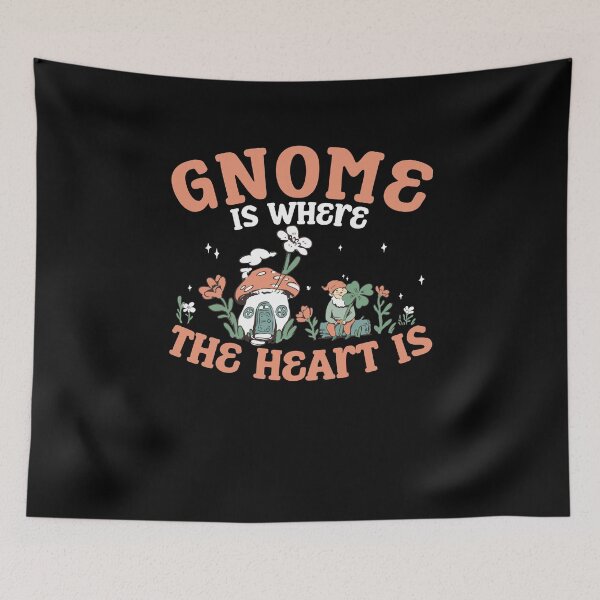 Item preview, Gnome Gardening Gnome Is Where The Heart Is Garden Dwarf designed and sold by StrongShirts.