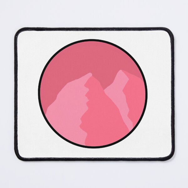 Item preview, Black outline pink mountains designed and sold by Jaennot.