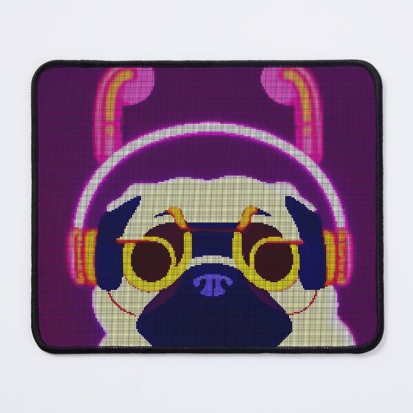 Item preview, Neon Colorful Abstract Pug 8-bit Pixel Art designed and sold by PixelDripped.