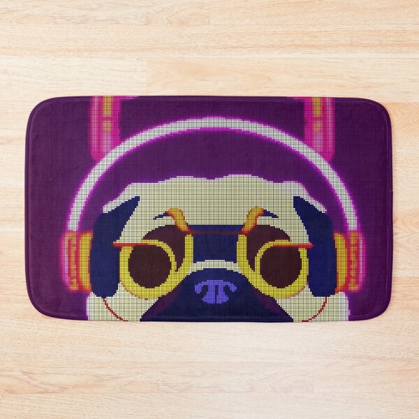 Item preview,  Neon Colorful Abstract Pug 8-bit Pixel Art designed and sold by PixelDripped.