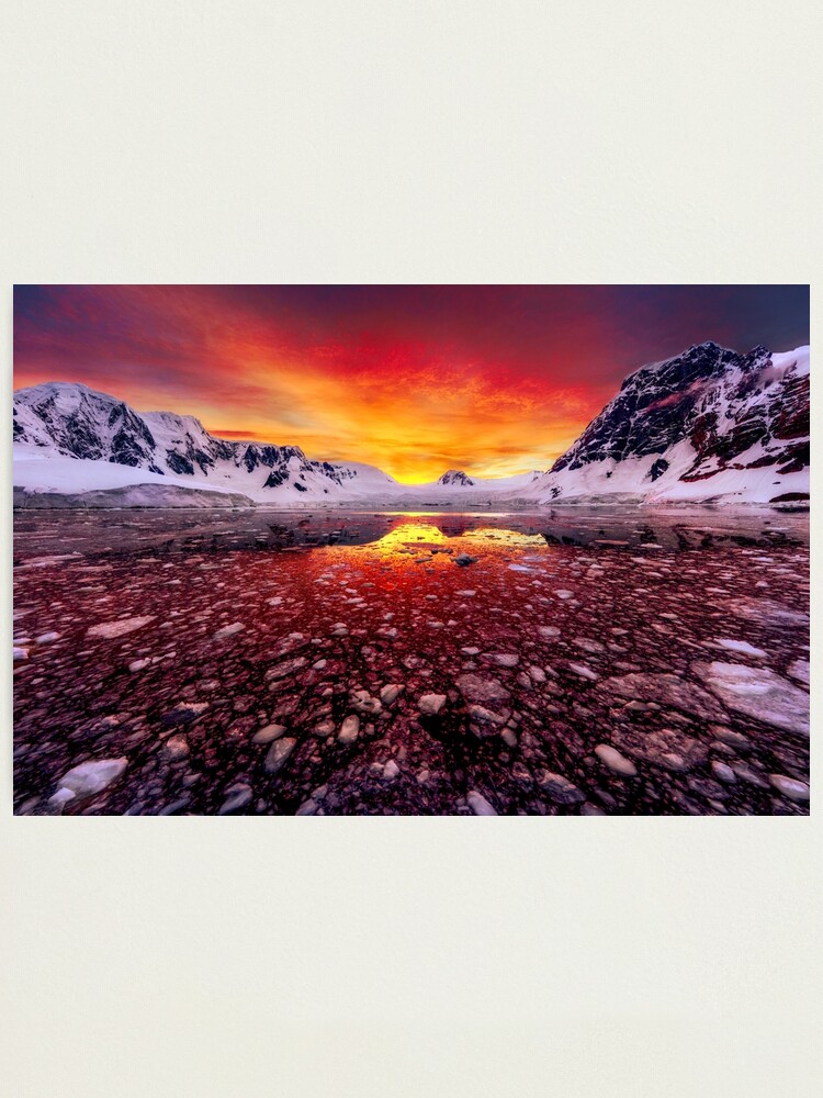 Alternate view of Antarctic Sunrise Photographic Print
