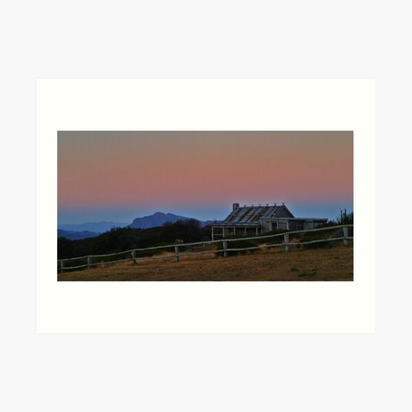 Pink Sunrise @ Craig's Hut Art Print