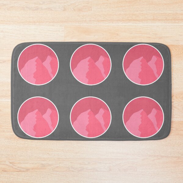 Item preview,  White outline pink mountains designed and sold by Jaennot.