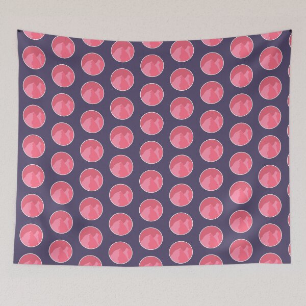 Item preview,  White outline pink mountains designed and sold by Jaennot.