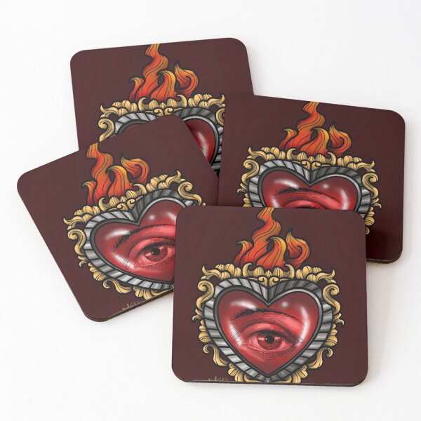 Item preview, Sacred Heart Eye Illustration designed and sold by InkyBPrints.