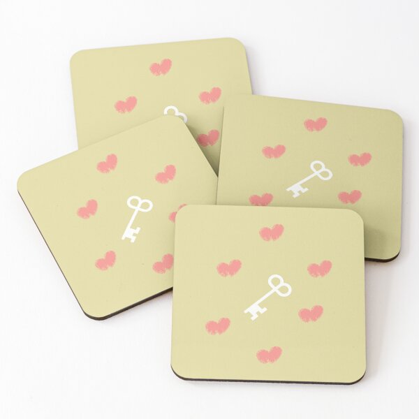 Item preview, Hand-drawn Digital Art. Pink Heart & Key designed and sold by DigiPicStock.