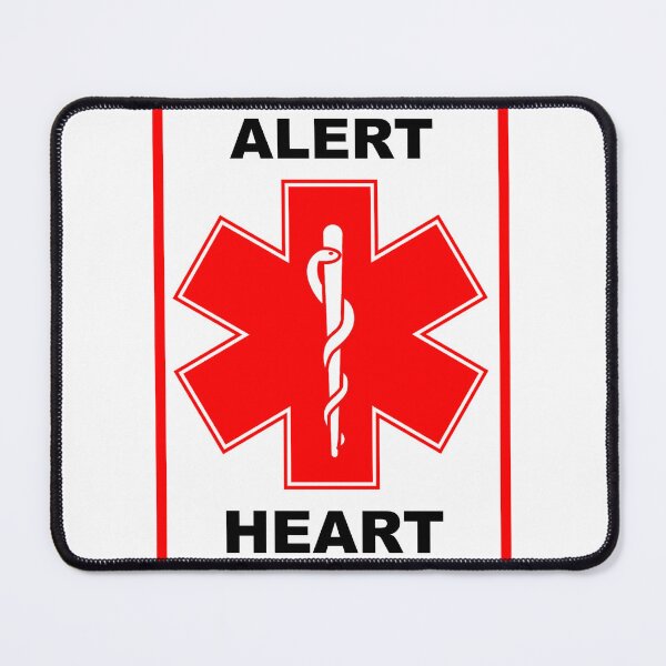 Item preview, HEART DISEASE Medical Alert Awareness Red designed and sold by Frugal-Fox.