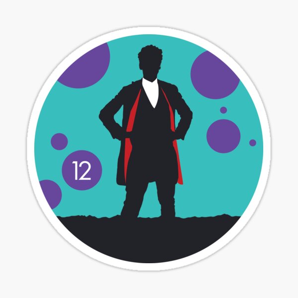 Item preview, Silhouette Twelfth Doctor Peter Capaldi designed and sold by Blue Box Artworks.