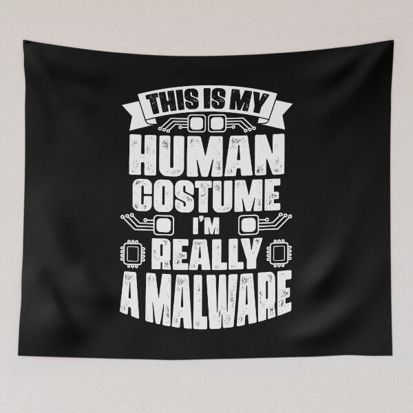 Item preview, Funny This Is My Human Costume For A Cyber Security Expert designed and sold by Nessshirts.
