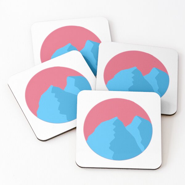Item preview, Blue mountains pink background designed and sold by Jaennot.