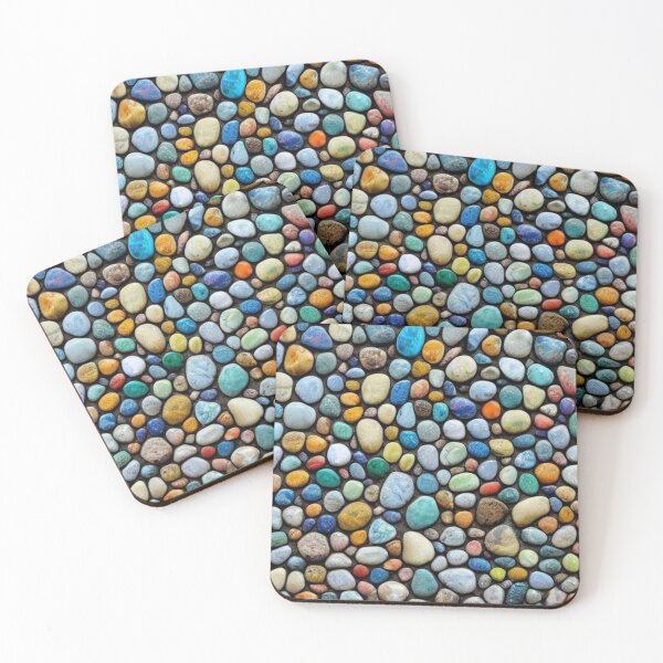 Item preview, Colorful pebbles 2 designed and sold by blackwhiteblue.
