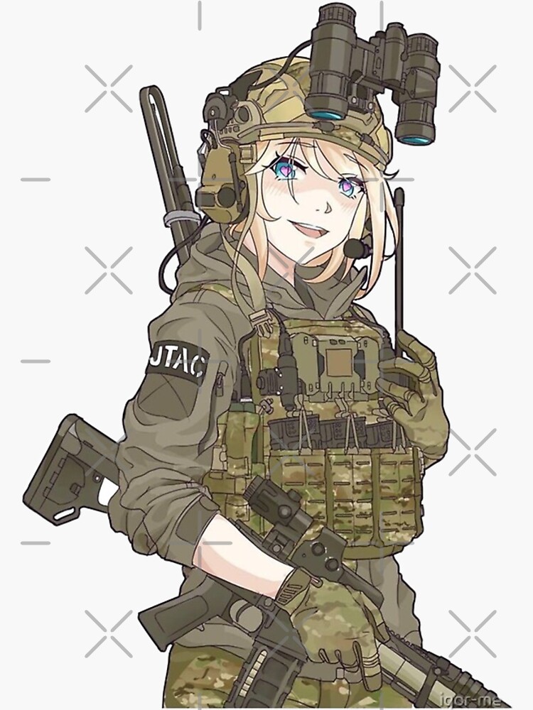 Anime Girls with Guns - Here you go Dan. Some FNX-45 tactical for your  armed anime girl fix. Or as I like to call it, the Plastic Meat Tenderizer.  https://www.pixiv.net/member_illust.php?mode=medium&illust_id=57333062 -Gun  Dae |