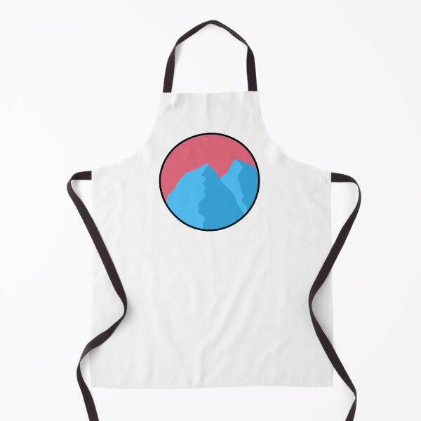 Item preview, Black outline blue mountains designed and sold by Jaennot.