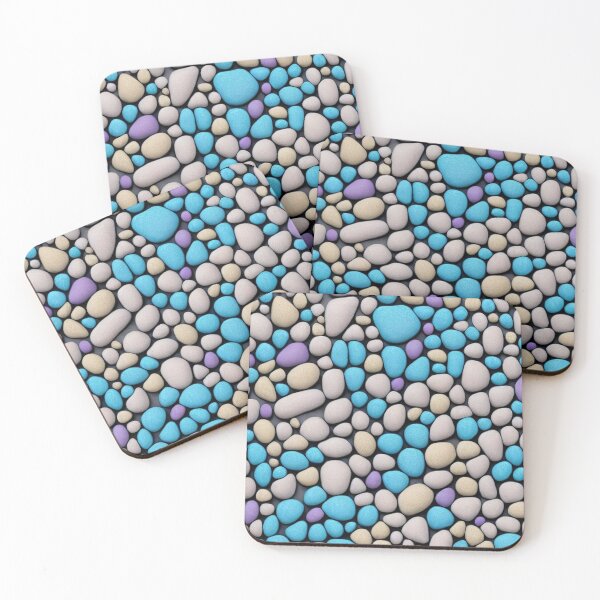 Item preview, Colorful pebbles 3 designed and sold by blackwhiteblue.