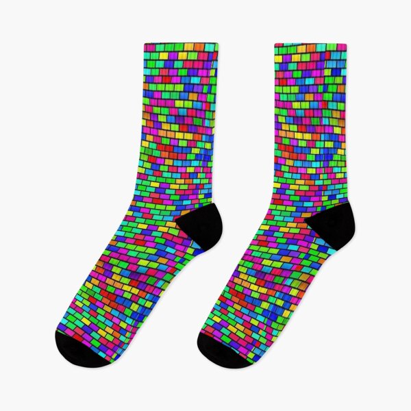 Item preview, Beautiful Rainbow coloured Patterns with brickwork are absolutely amazing  designed and sold by Tiannalaw.