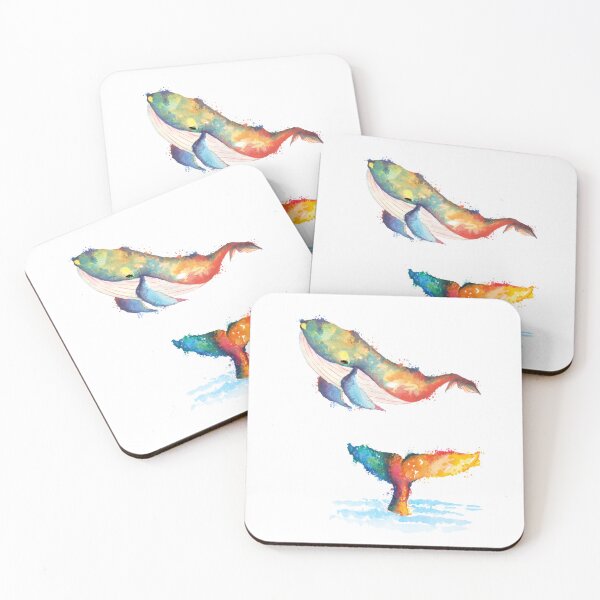 Item preview, Colorful Whale Watercolor designed and sold by Nostraw.