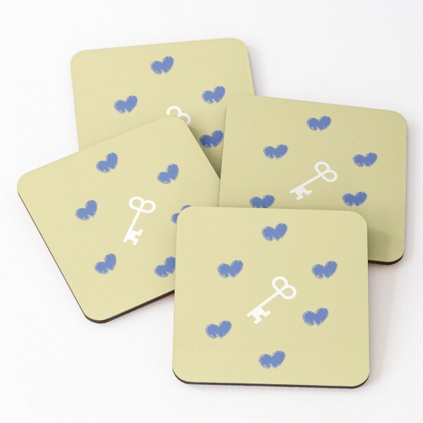 Item preview, Hand-drawn Digital Art. Blue Heart & Key designed and sold by DigiPicStock.
