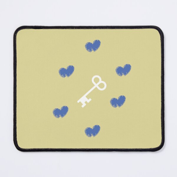 Item preview, Hand-drawn Digital Art. Blue Heart & Key designed and sold by DigiPicStock.