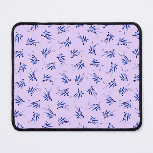 Item preview, Petrikyvka blue twig. An interesting plant print for your creativity, for printing on things, on fabric designed and sold by Sunflower-7.