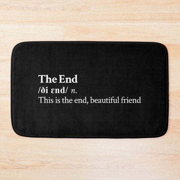 Item preview, The Doors Aesthetic Quote Lyrics Rock Jim Morrison Black designed and sold by StickTheSong.
