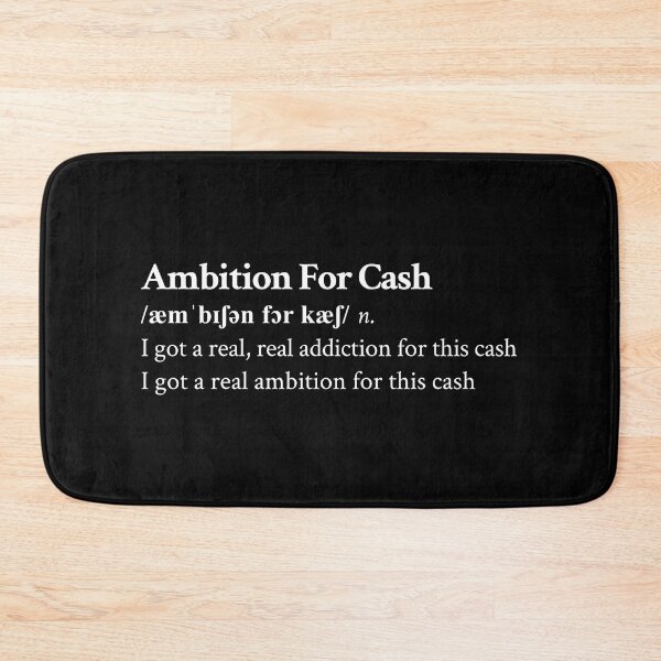 Item preview, Key Glock Aesthetic Quote Lyrics Money Motivational Black designed and sold by StickTheSong.