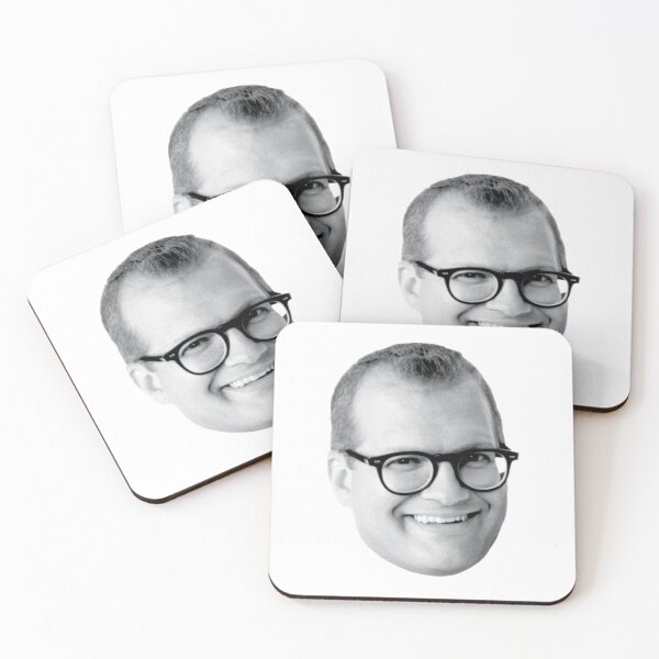 Item preview, Black and White Drew Carey Head designed and sold by BassHeadMomma.
