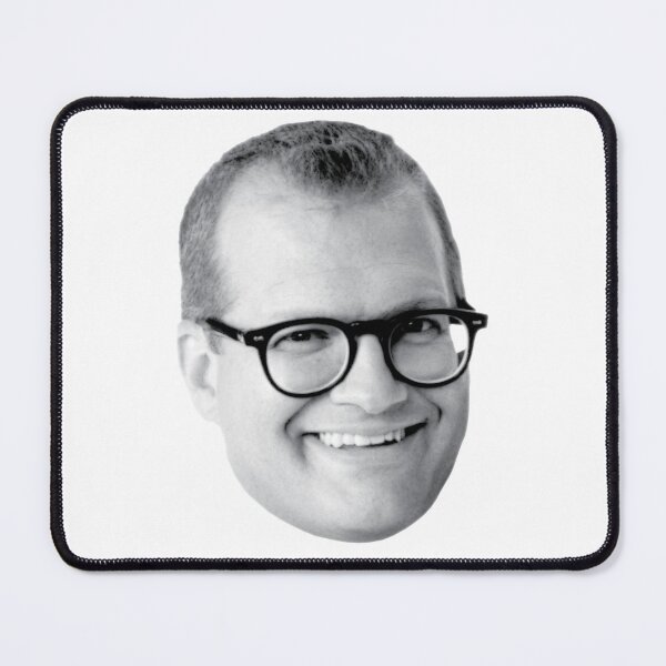 Item preview, Black and White Drew Carey Head designed and sold by BassHeadMomma.