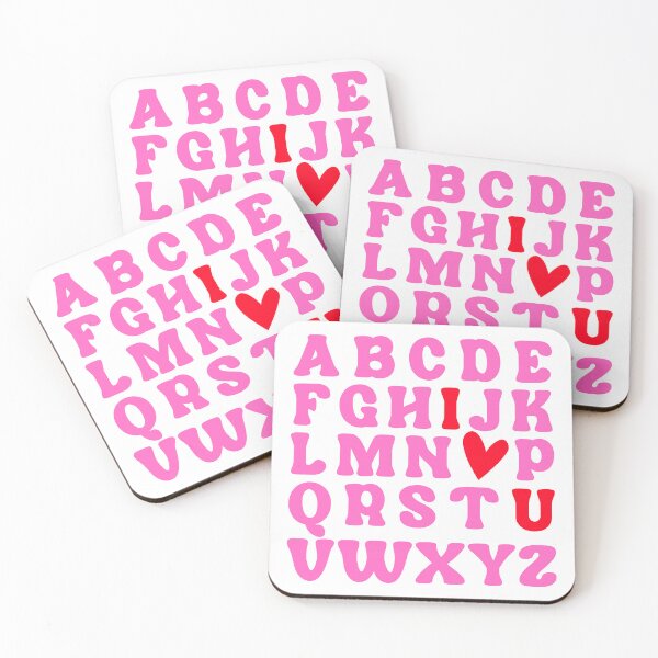 Item preview, Valentine ABC Heart Sticker Set designed and sold by MonkeyBizness.