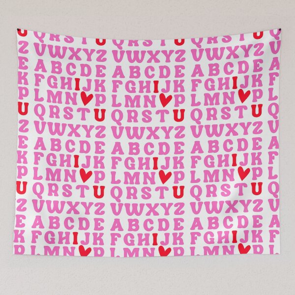 Item preview, Valentine ABC Heart Sticker Set designed and sold by MonkeyBizness.