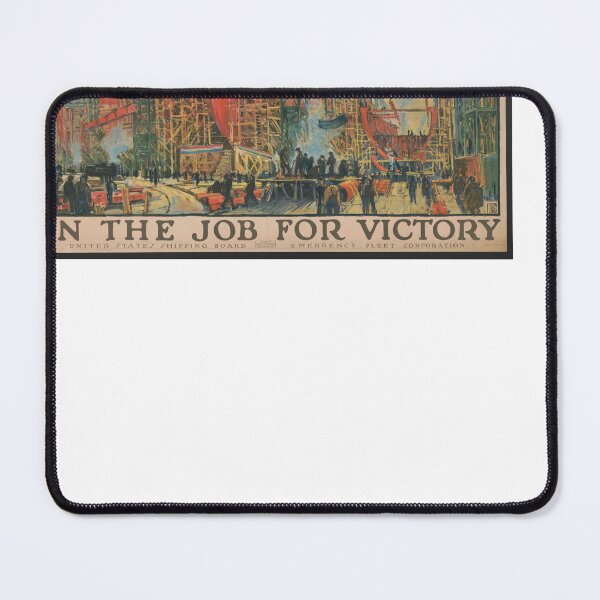 Item preview, On The Job For Victory - United States Shipping Board - Emergency Fleet Corporation - WWII Poster designed and sold by Oldetimemercan.