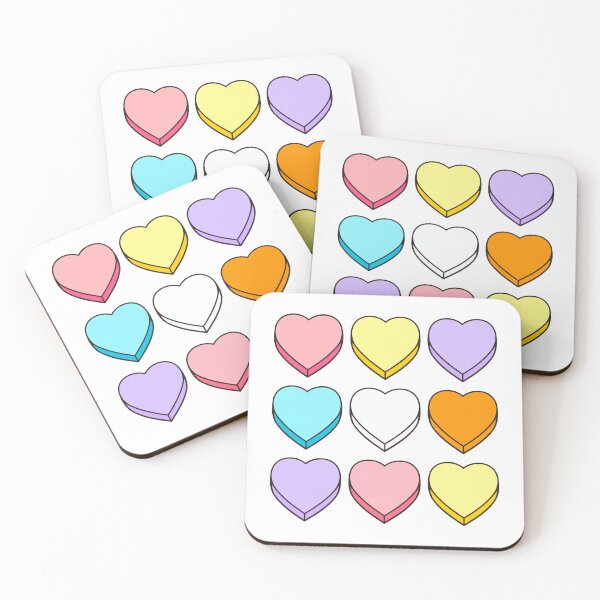 Item preview, Candy Heart Sticker Set designed and sold by MonkeyBizness.