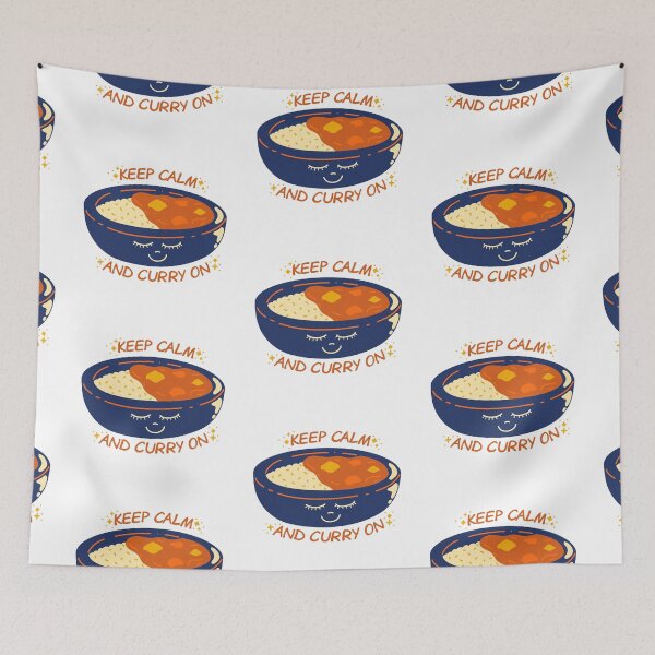 Item preview, Funny Indian Curry Pun - Keep Calm and Curry On designed and sold by greenoriginals.