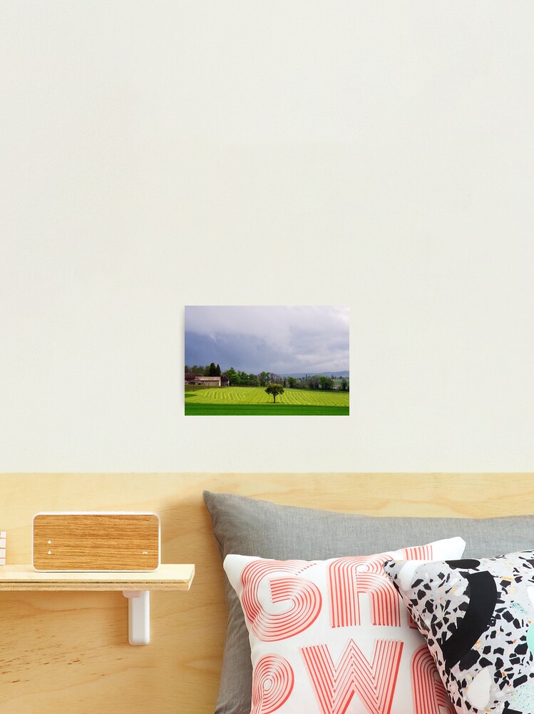 Thumbnail 1 of 3, Photographic Print, Clouds and light on the french countryside designed and sold by patmo.
