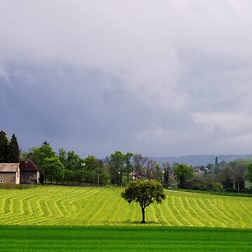 Artwork thumbnail, Clouds and light on the french countryside by Patrick Morand
