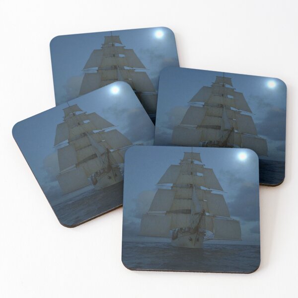 Item preview, DownWind en Night Watch - Velero navegando bajo la luna llena designed and sold by Pirate Foto.